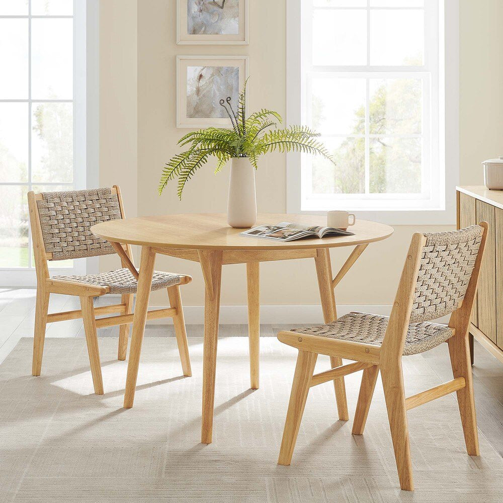 EEI-5511-OAK-OAK Gallant 47" Round Dining Table by Modway