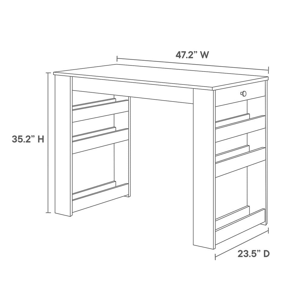 EEI-6730-OAK-GRY Galley 3-Piece Kitchen Island and Stool Set by Modway