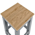 EEI-6730-OAK-GRY Galley 3-Piece Kitchen Island and Stool Set by Modway