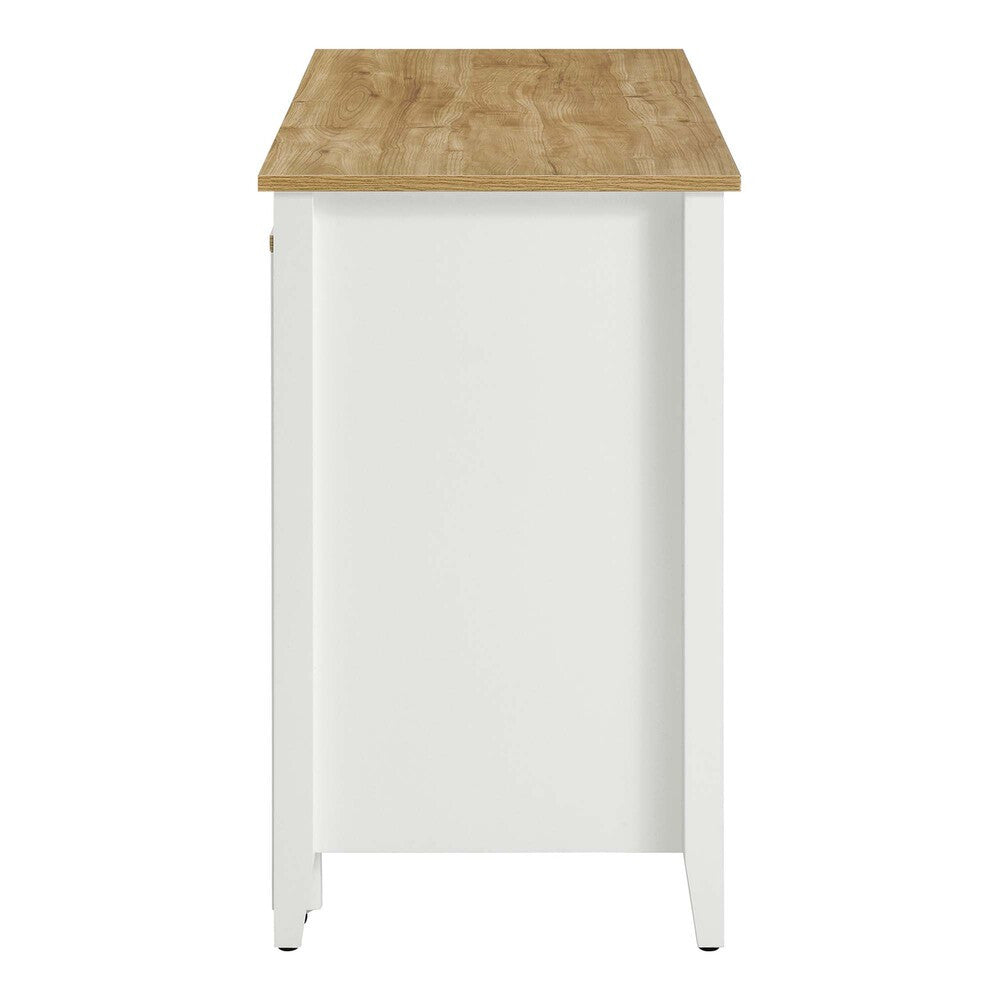 EEI-6727-OAK-WHI Garland Kitchen Island by Modway