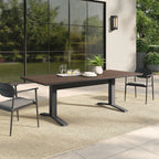EEI-6948 Gavelston 91" Outdoor Patio Aluminum Dining Table by Modway