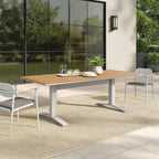 EEI-6948 Gavelston 91" Outdoor Patio Aluminum Dining Table by Modway