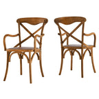 Modway EEI-3479-WAL Gear Dining Armchair Set of 2 Walnut