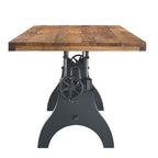 EEI-6149-BLK-NAT Genuine 96" Crank Adjustable Height Dining and Conference Table by Modway