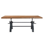 EEI-6149-BLK-NAT Genuine 96" Crank Adjustable Height Dining and Conference Table by Modway