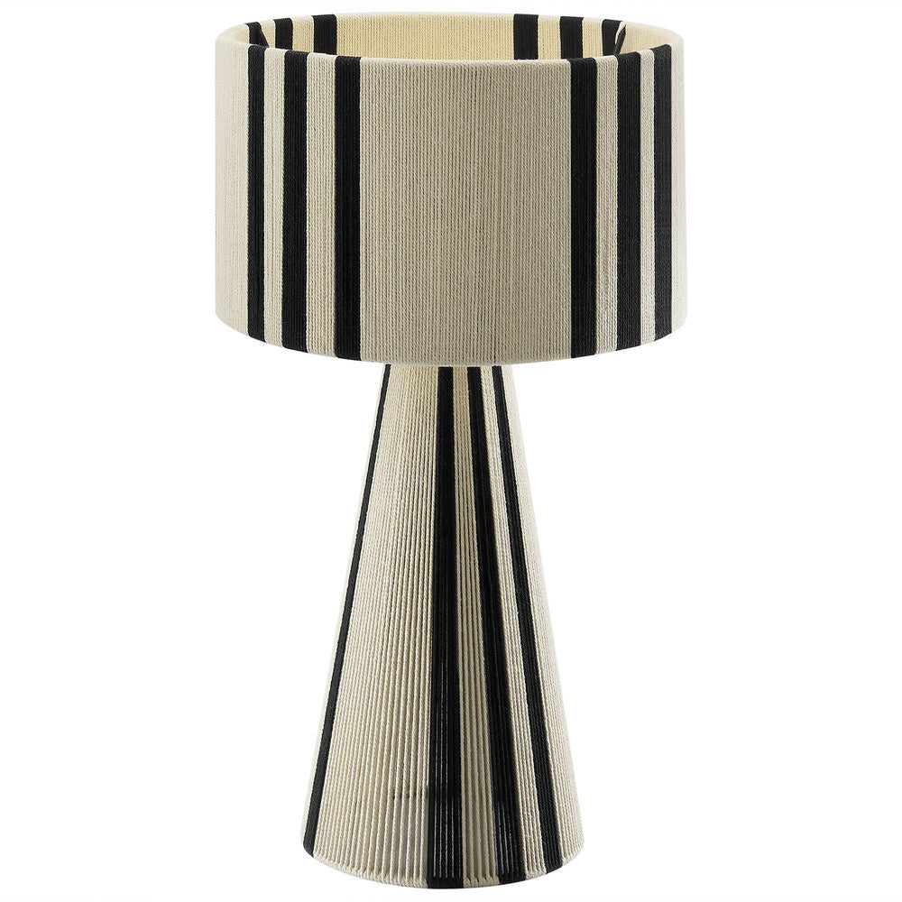 Modway Gia Handwoven Cotton Thread Striped or Plain Table Lamp by Modway-EEI-7262