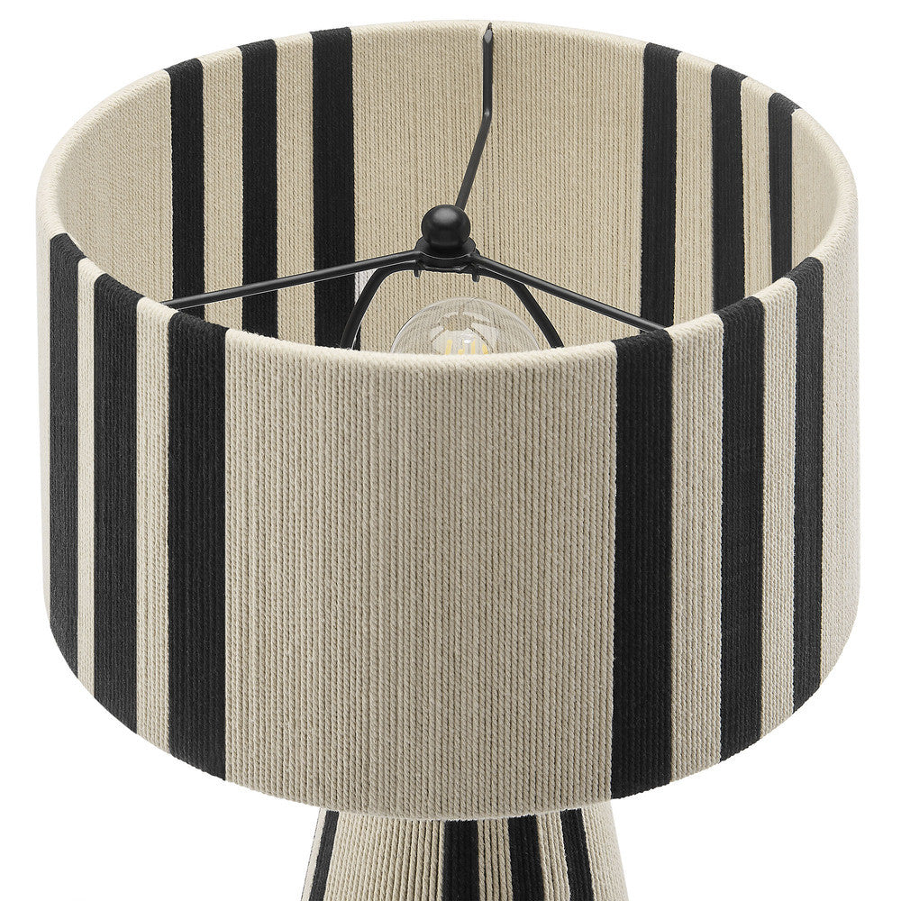 Modway Gia Handwoven Cotton Thread Striped or Plain Table Lamp by Modway-EEI-7262