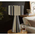 Modway Gia Handwoven Cotton Thread Striped or Plain Table Lamp by Modway-EEI-7262