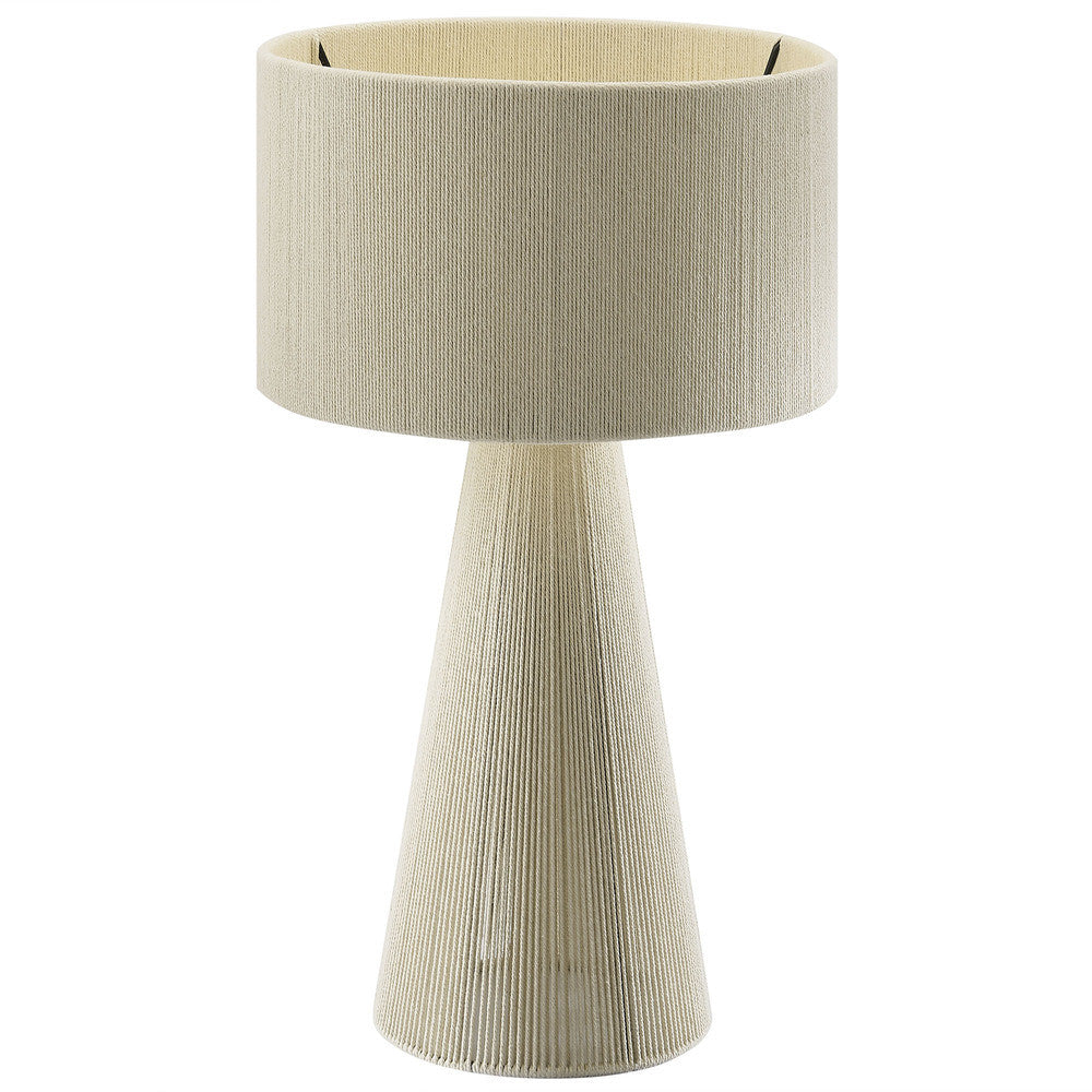 Modway Gia Handwoven Cotton Thread Striped or Plain Table Lamp by Modway-EEI-7262
