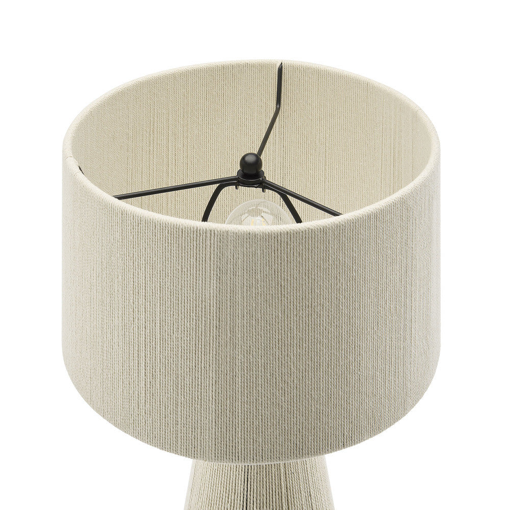 Modway Gia Handwoven Cotton Thread Striped or Plain Table Lamp by Modway-EEI-7262