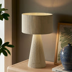 Modway Gia Handwoven Cotton Thread Striped or Plain Table Lamp by Modway-EEI-7262