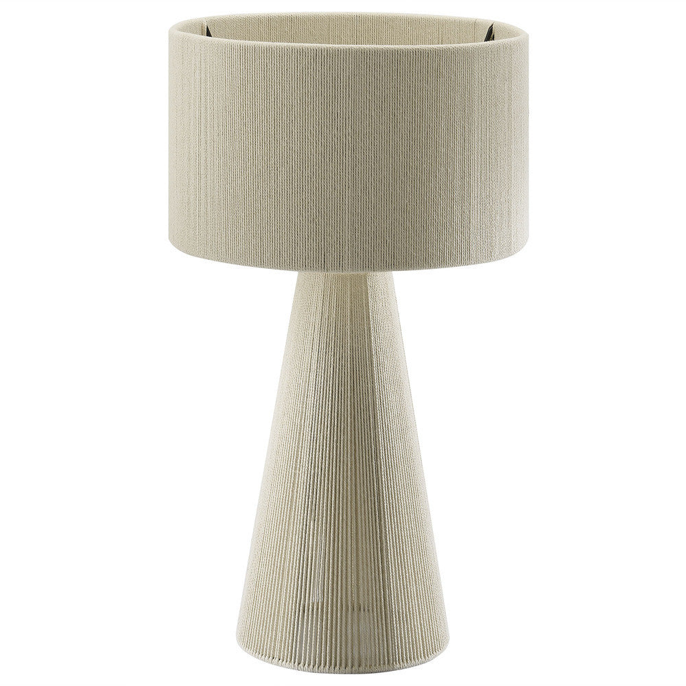 Modway Gia Handwoven Cotton Thread Striped or Plain Table Lamp by Modway-EEI-7262