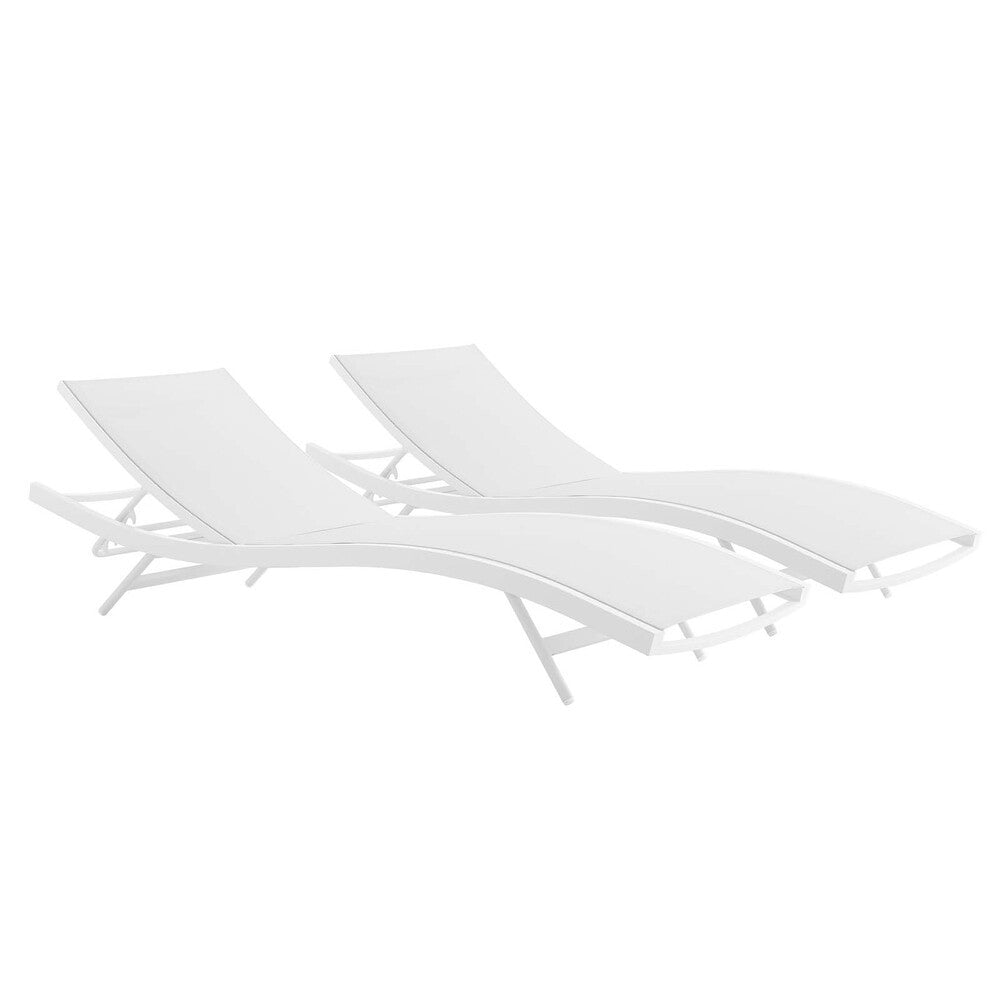 EEI-4038 Glimpse Outdoor Patio Mesh Chaise Lounge Set of 2 by Modway