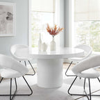 EEI-4910-WHI Gratify 60" Round Dining Table by Modway