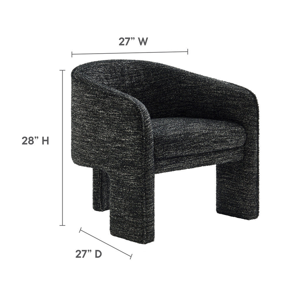 Modway Greer Boucle Fabric Upholstered Accent Armchair by Modway-EEI-7101