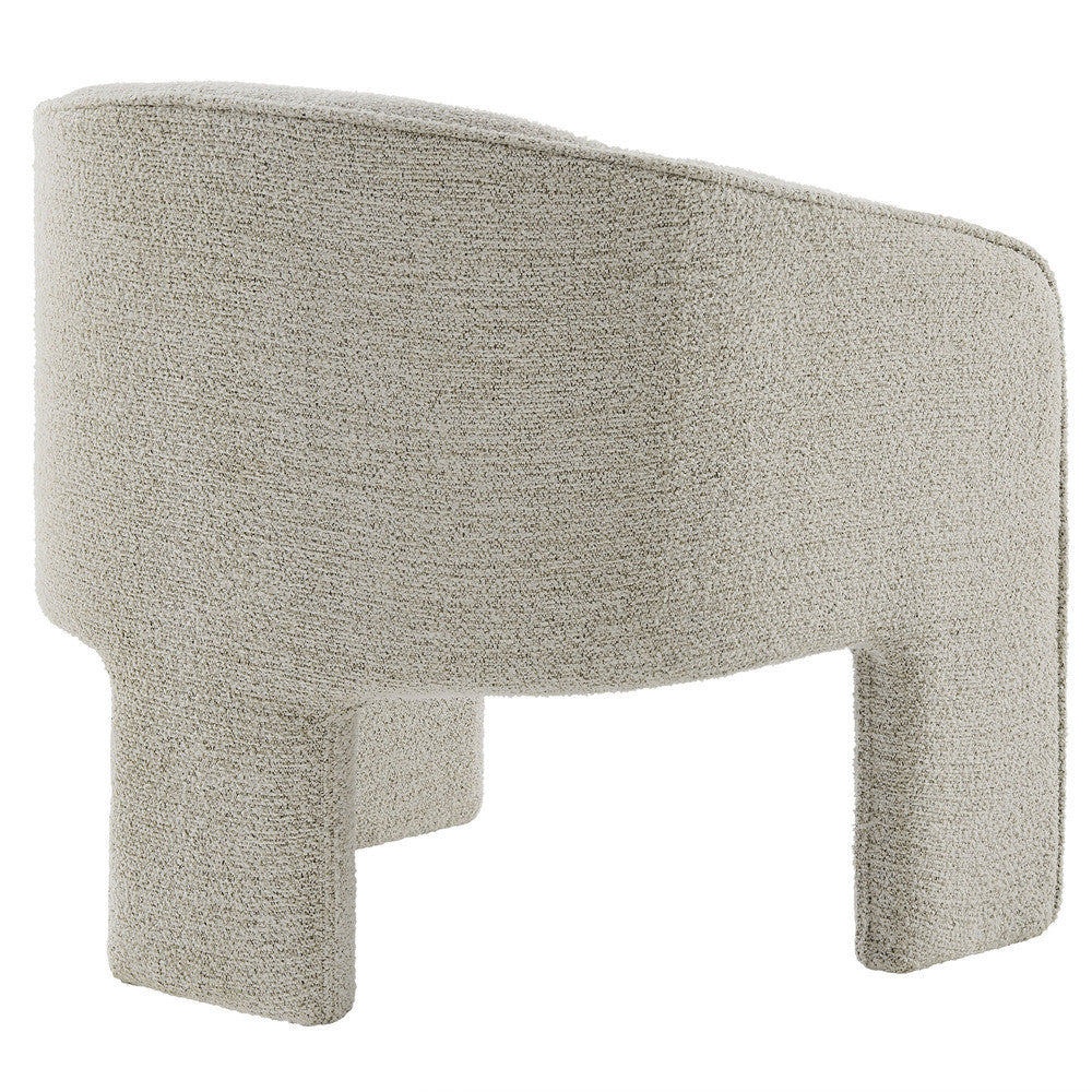 Modway Greer Boucle Fabric Upholstered Accent Armchair by Modway-EEI-7101