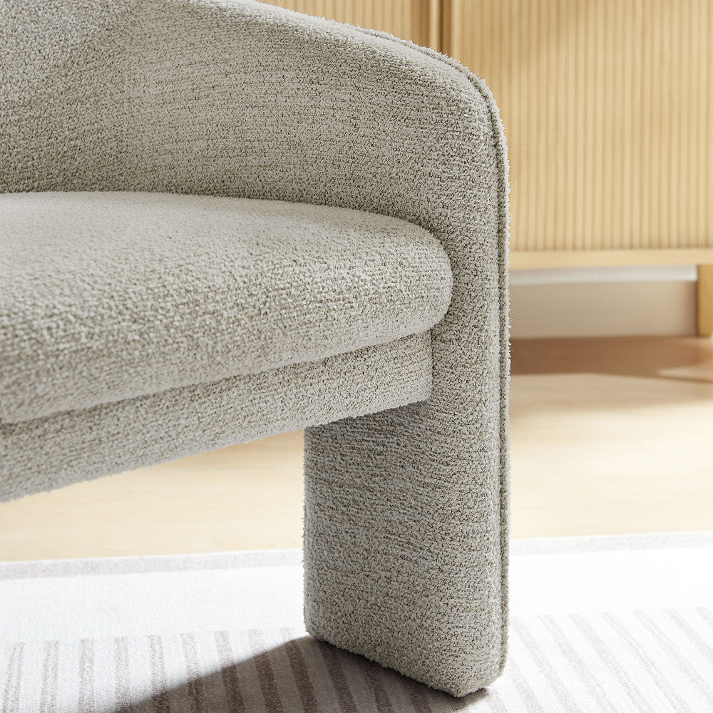 Modway Greer Boucle Fabric Upholstered Accent Armchair by Modway-EEI-7101