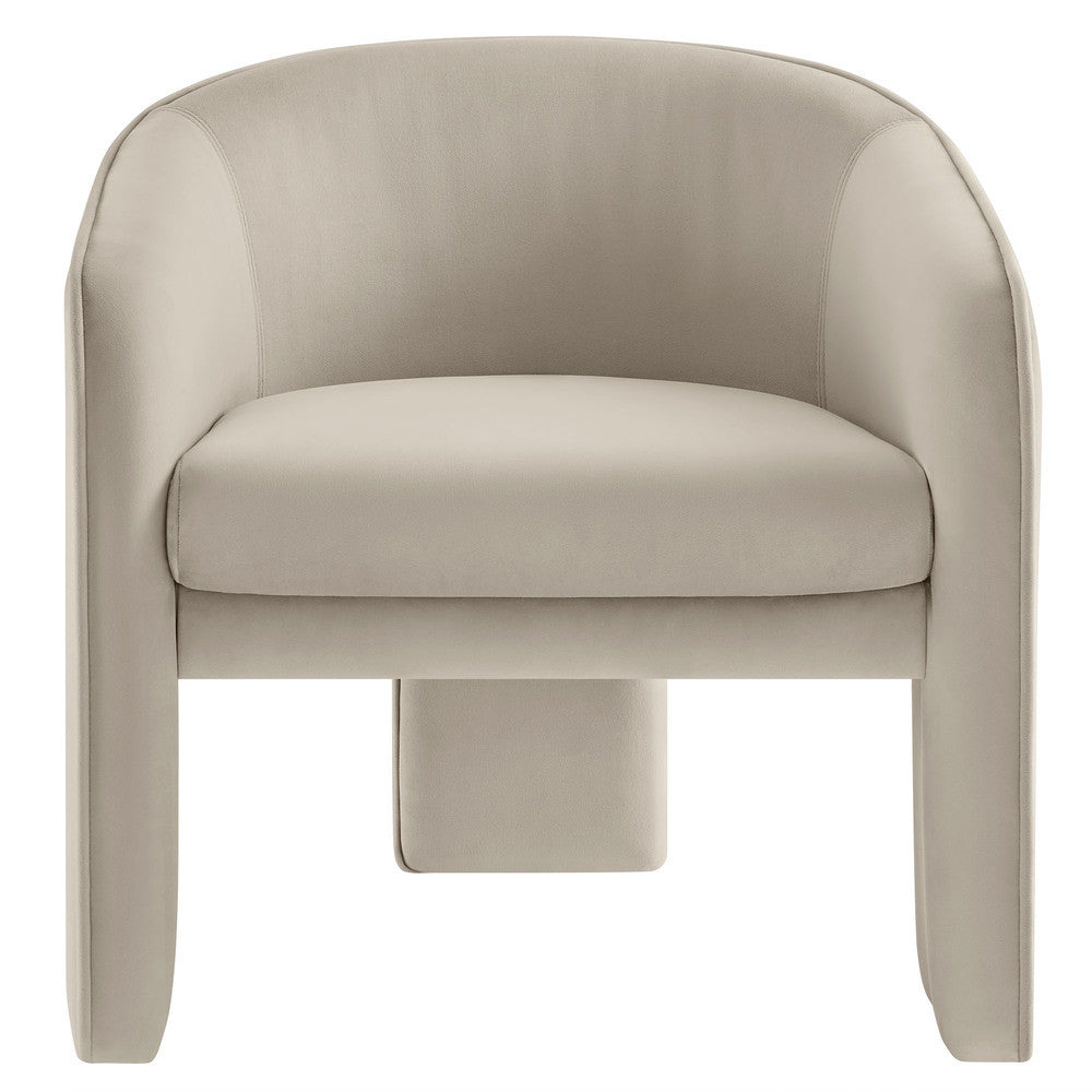 Modway Greer Performance Velvet Upholstered Accent Armchair by Modway-EEI-7102
