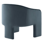 Modway Greer Performance Velvet Upholstered Accent Armchair by Modway-EEI-7102