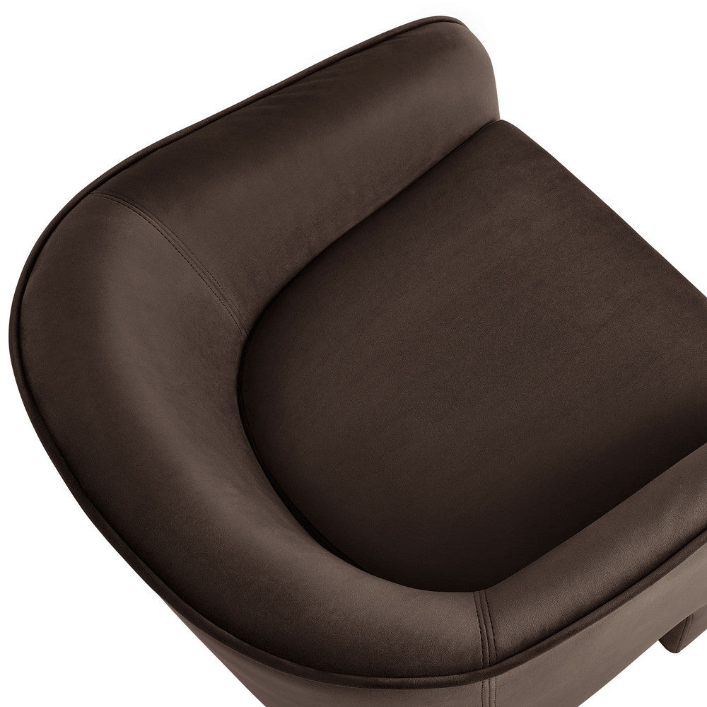 Modway Greer Performance Velvet Upholstered Accent Armchair by Modway-EEI-7102