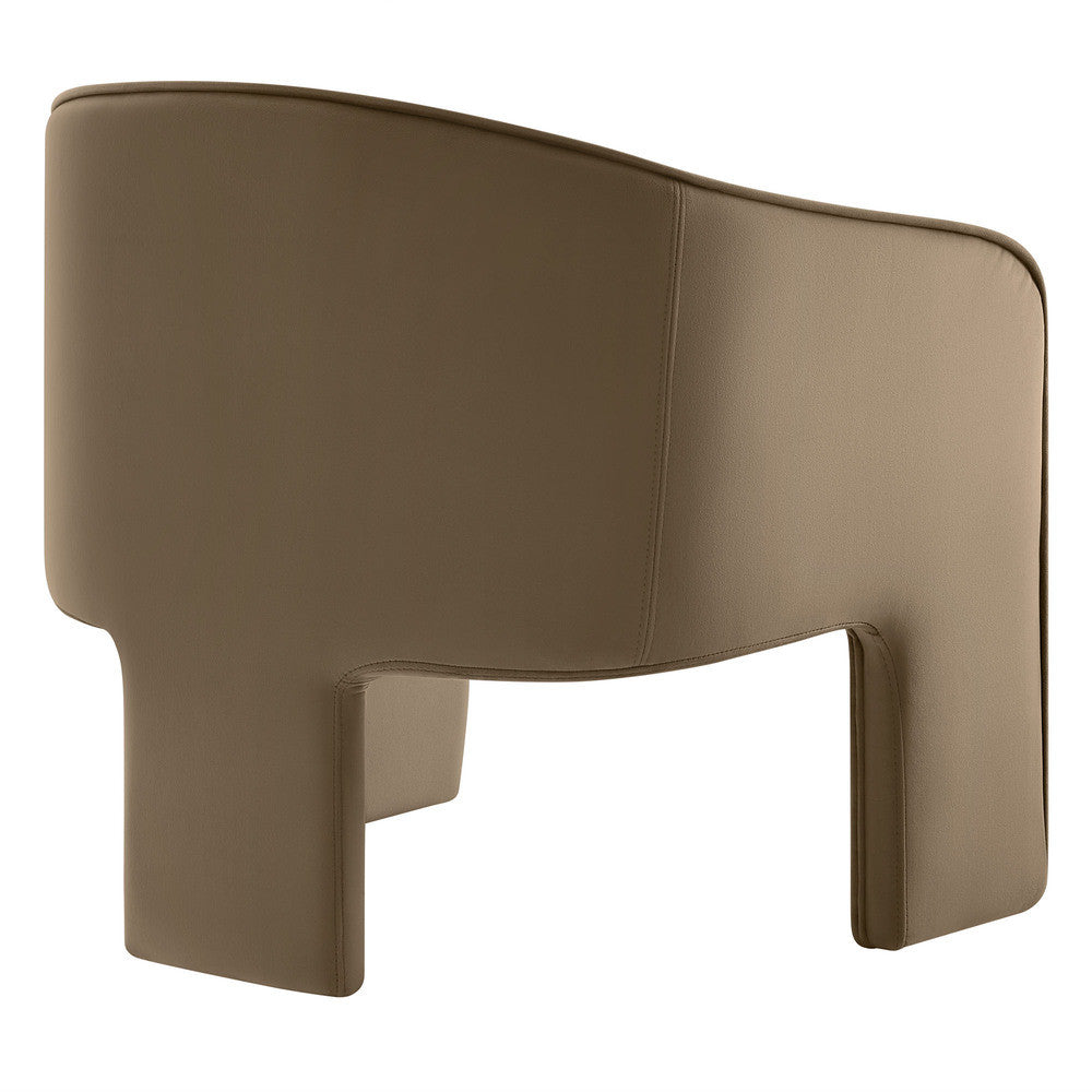 Modway Greer Performance Velvet Upholstered Accent Armchair by Modway-EEI-7102