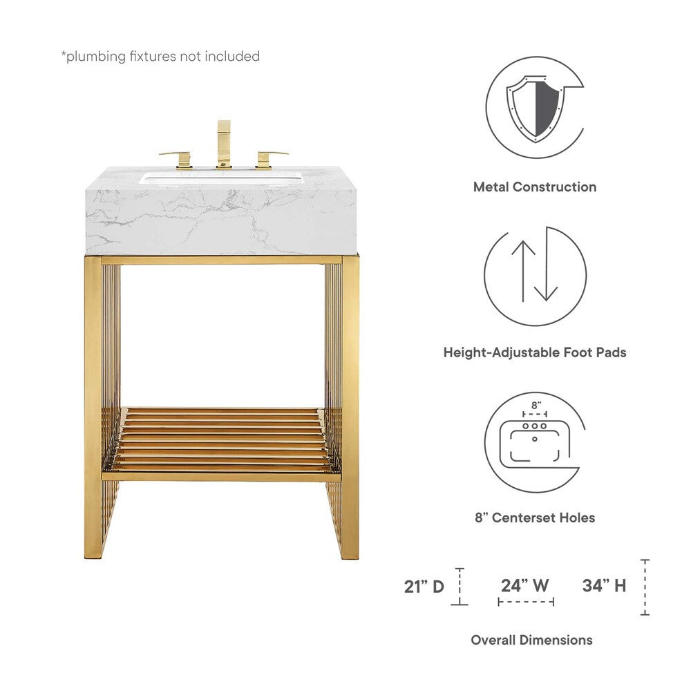 EEI-6103 Gridiron 24" Bathroom Vanity by Modway