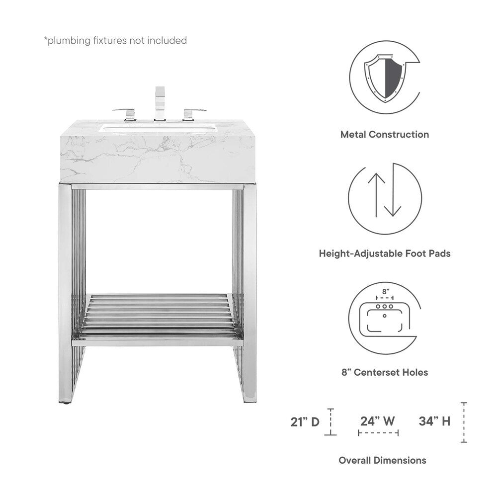 EEI-6103 Gridiron 24" Bathroom Vanity by Modway