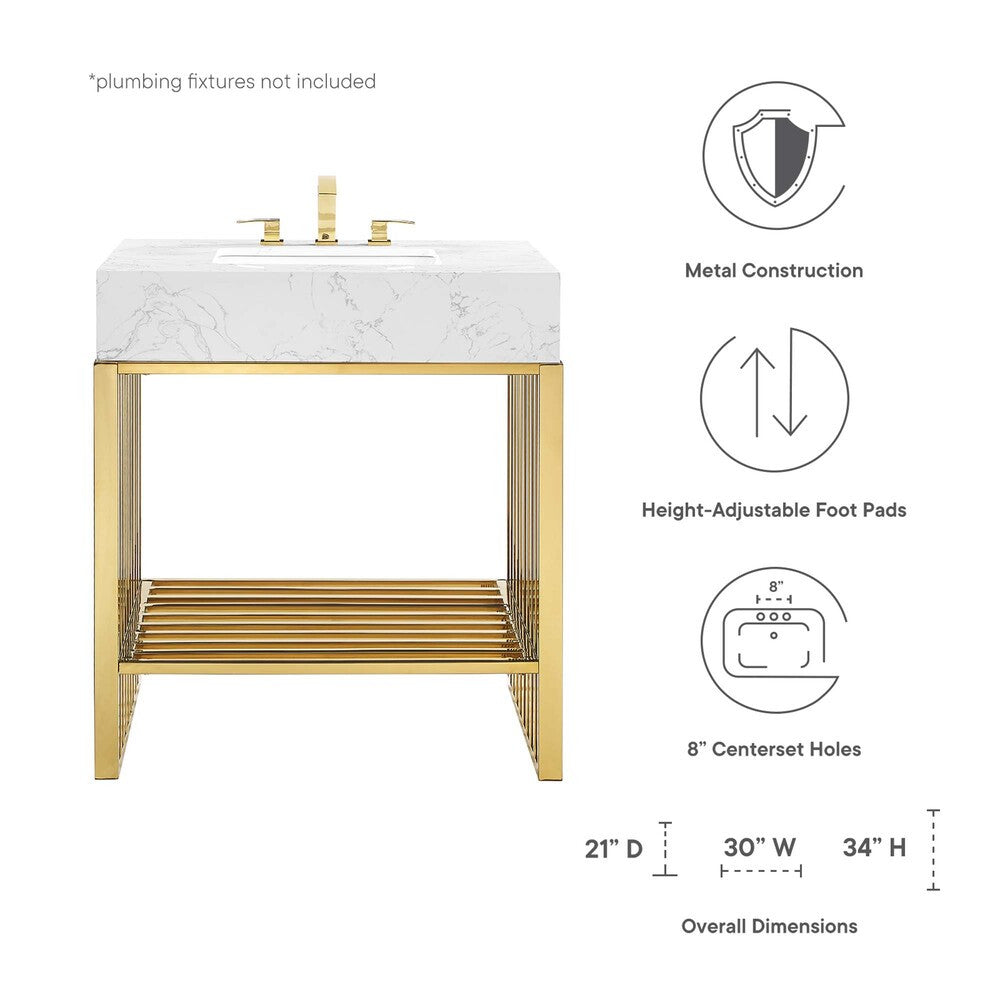 EEI-6105 Gridiron 30" Bathroom Vanity by Modway