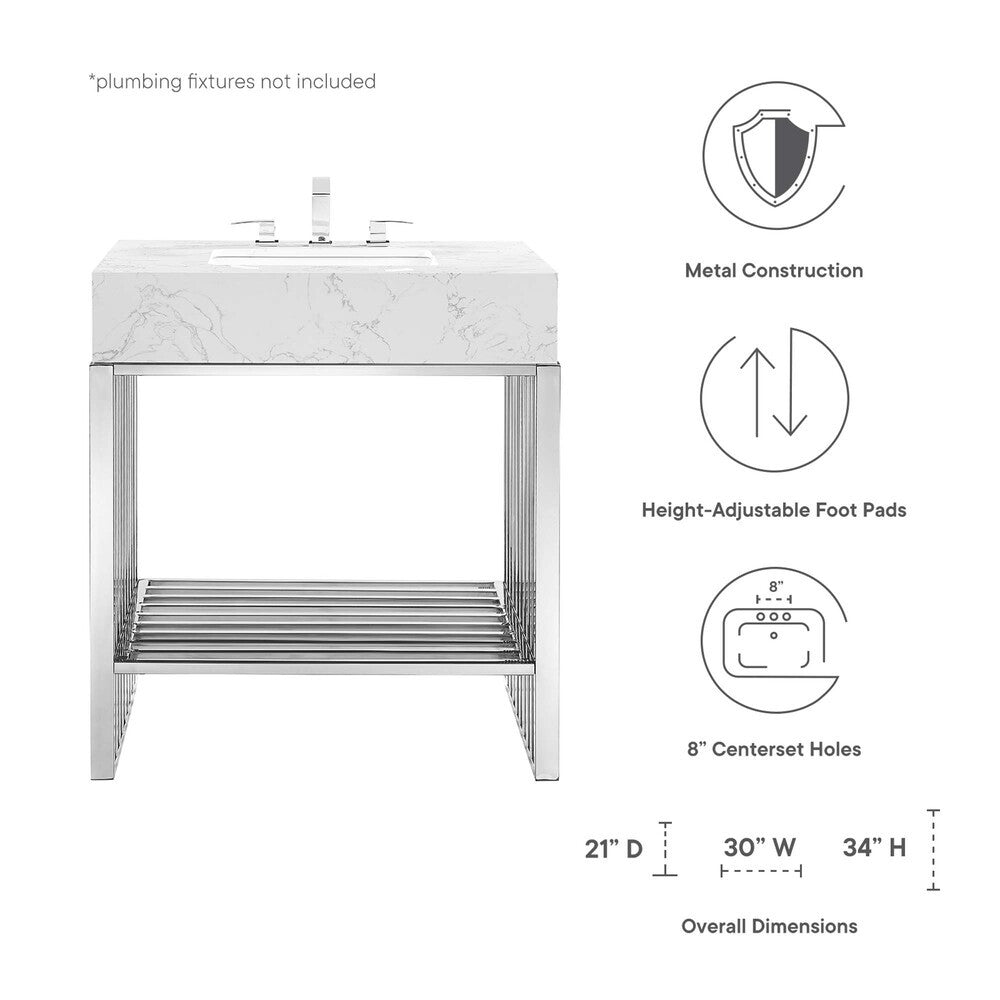 EEI-6105 Gridiron 30" Bathroom Vanity by Modway