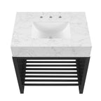 EEI-6106-WHI-BLK Gridiron 30" Bathroom Vanity by Modway