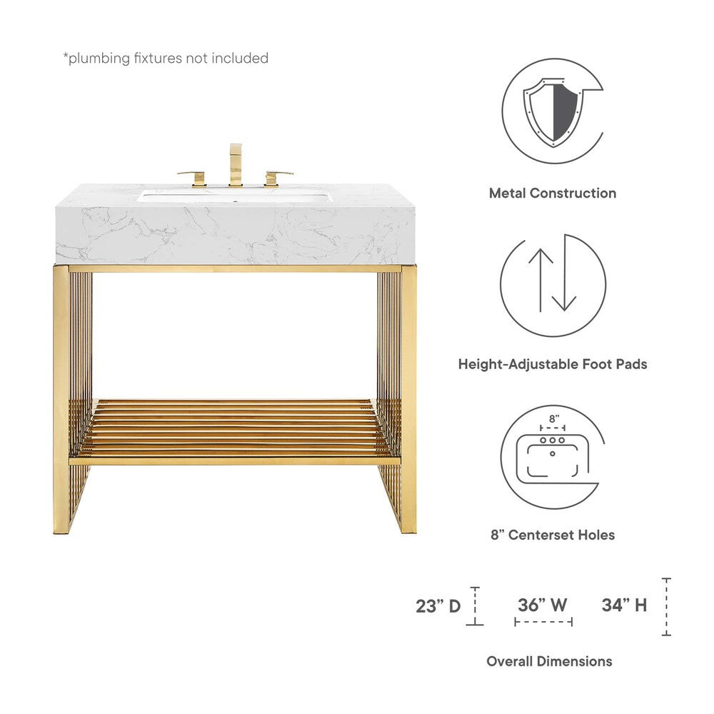 EEI-6107 Gridiron 36" Bathroom Vanity by Modway