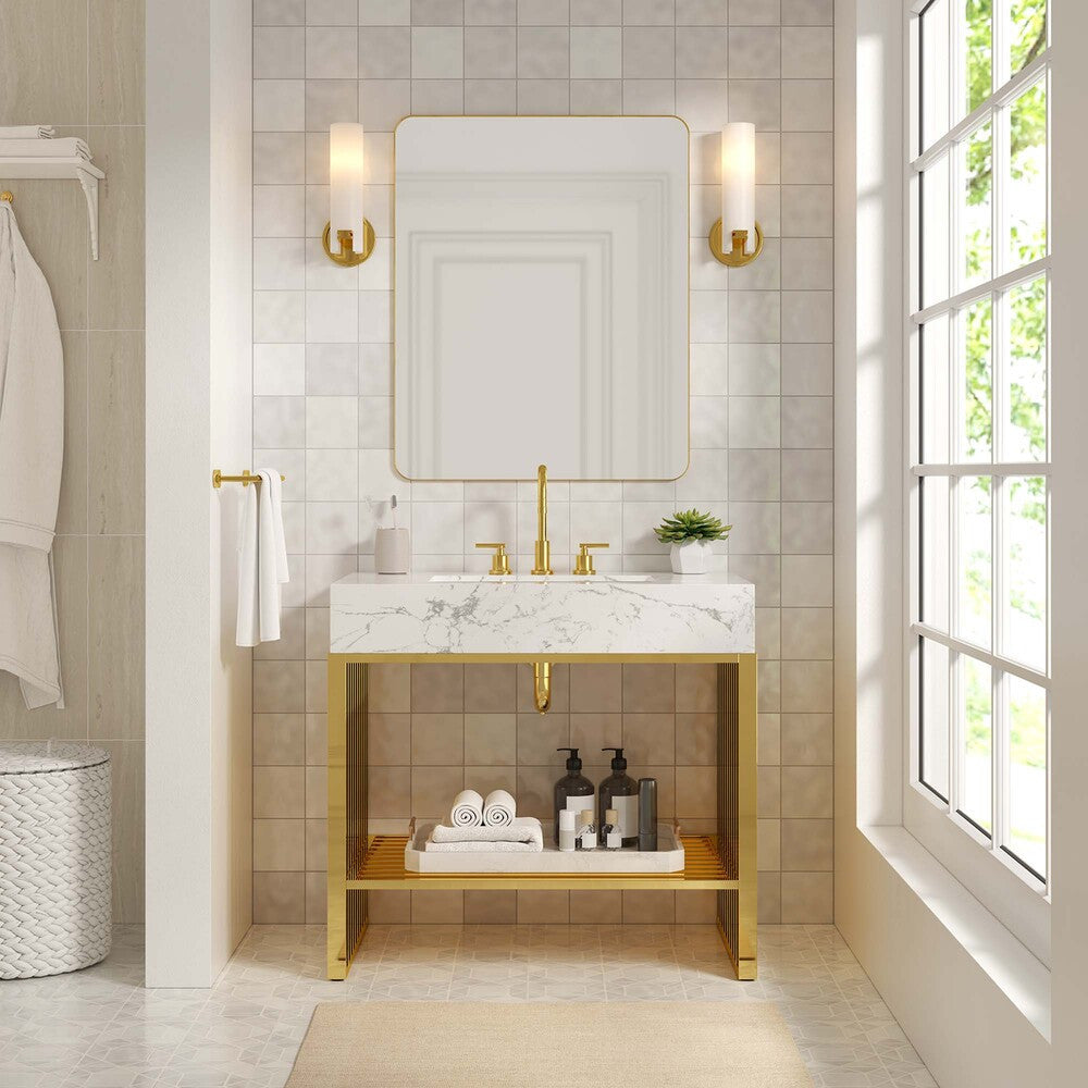 EEI-6107 Gridiron 36" Bathroom Vanity by Modway