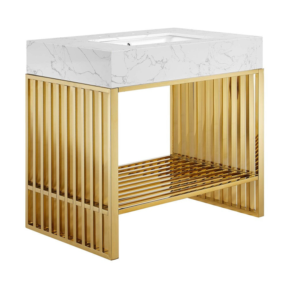 EEI-6107 Gridiron 36" Bathroom Vanity by Modway