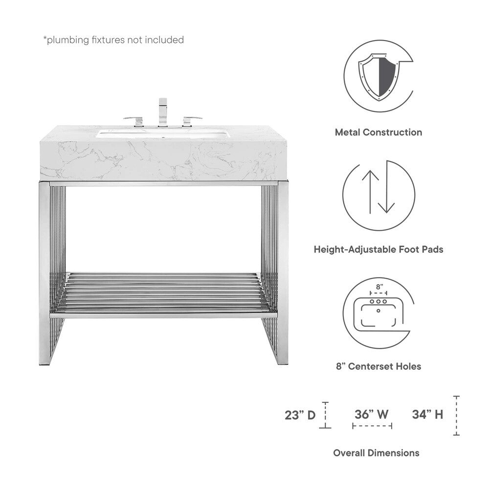 EEI-6107 Gridiron 36" Bathroom Vanity by Modway