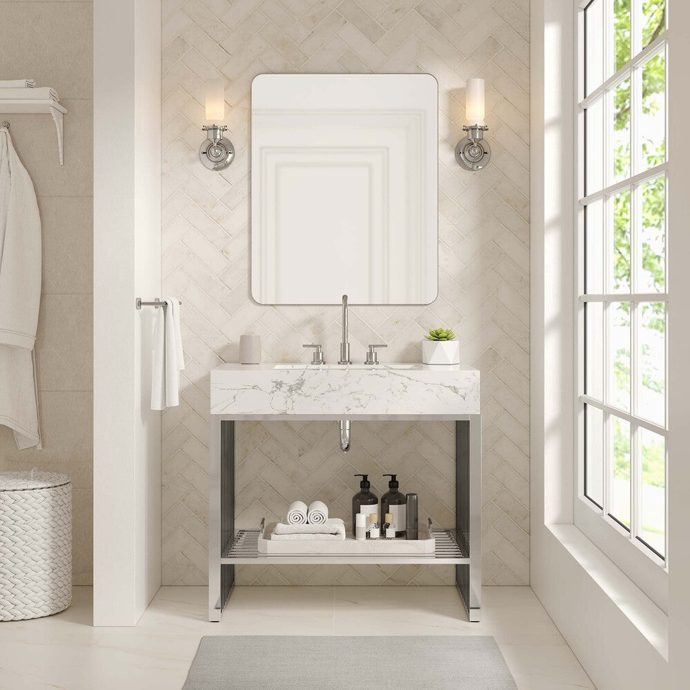 EEI-6107 Gridiron 36" Bathroom Vanity by Modway