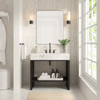 EEI-6108-WHI-BLK Gridiron 36" Bathroom Vanity by Modway
