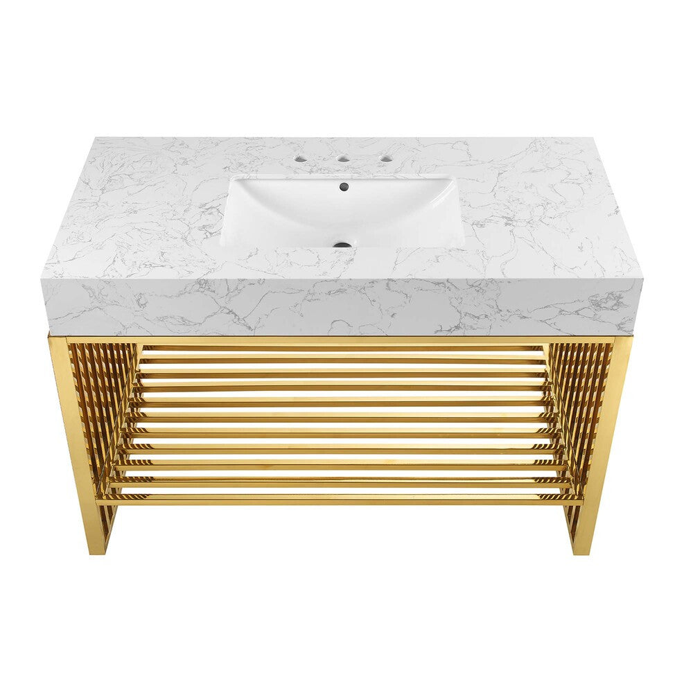 EEI-6109 Gridiron 48" Bathroom Vanity by Modway
