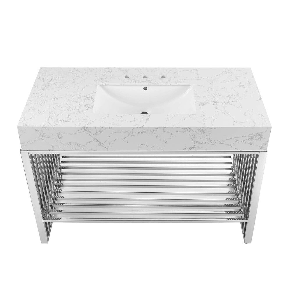 EEI-6109 Gridiron 48" Bathroom Vanity by Modway