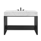 EEI-6110-WHI-BLK Gridiron 48" Bathroom Vanity by Modway