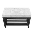 EEI-6110-WHI-BLK Gridiron 48" Bathroom Vanity by Modway