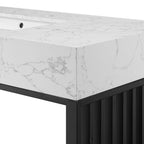 EEI-6110-WHI-BLK Gridiron 48" Bathroom Vanity by Modway