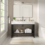 EEI-6110-WHI-BLK Gridiron 48" Bathroom Vanity by Modway