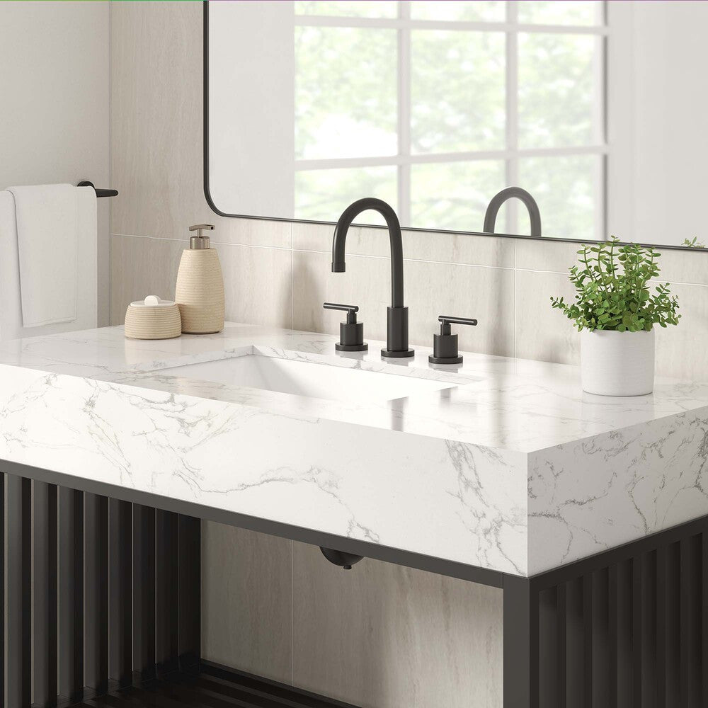 EEI-6110-WHI-BLK Gridiron 48" Bathroom Vanity by Modway
