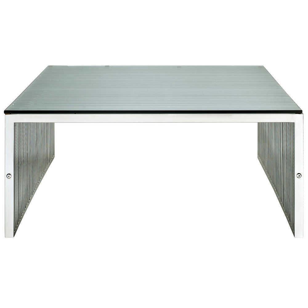 EEI-284-SLV Gridiron Coffee Table by Modway