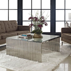 EEI-284-SLV Gridiron Coffee Table by Modway