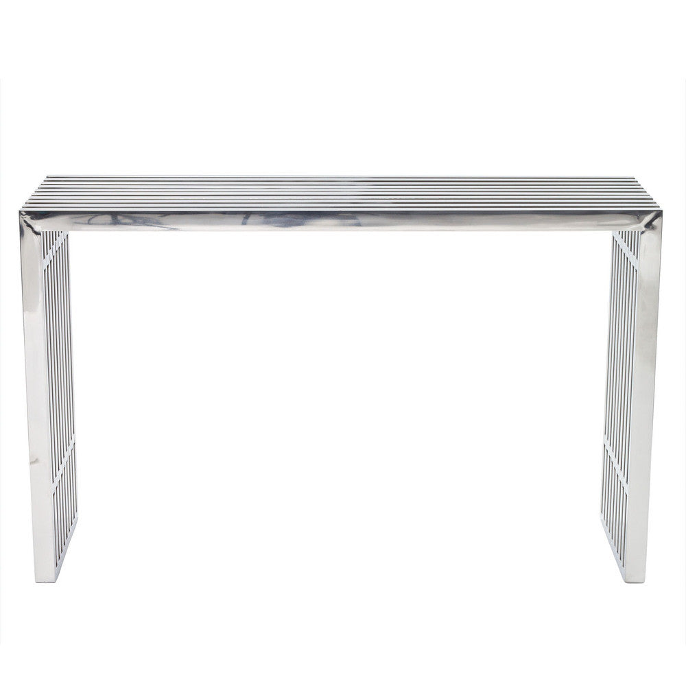 EEI-779-SLV Gridiron Console Table by Modway