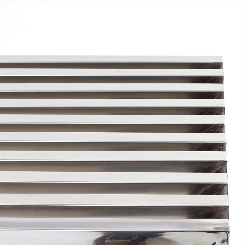 EEI-625-SLV Gridiron Medium Stainless Steel Bench by Modway