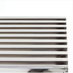 EEI-625-SLV Gridiron Medium Stainless Steel Bench by Modway