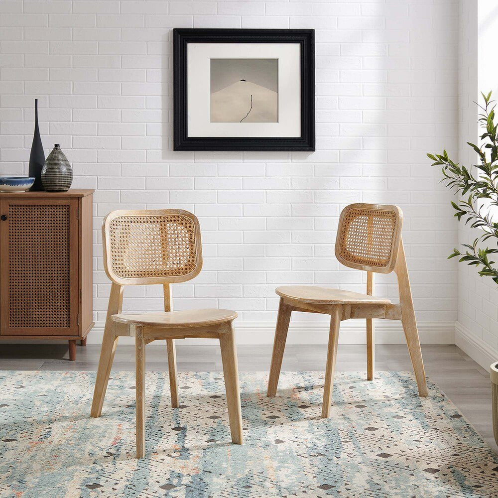 EEI-6077 Habitat Wood Dining Side Chair Set of 2 by Modway