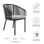 EEI-5033-CHA-GRY Harbor Outdoor Patio Armchair by Modway